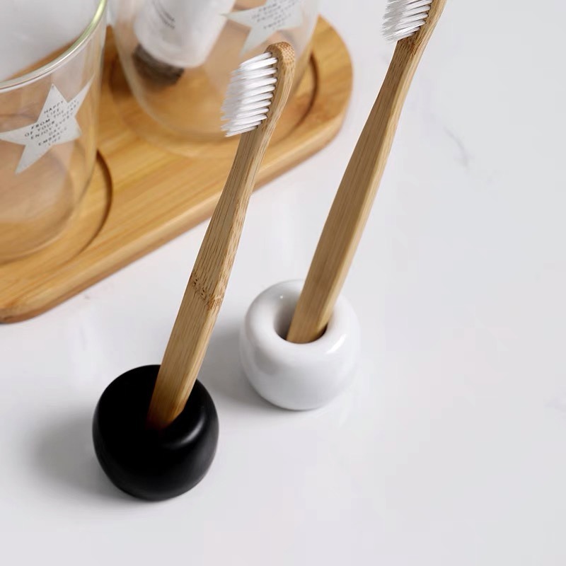 【生活市集】珪藻土牙刷架 硅藻土牙刷架 矽藻土珪藻土電動牙刷架矽藻土牙刷架牙刷座珪藻土牙刷架牙膏除濕盥-細節圖9