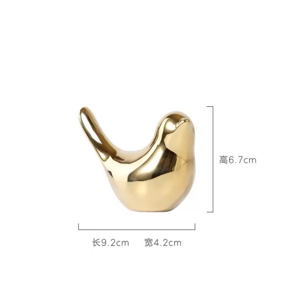 【生活市集】金色小鳥 桌面擺飾 小金鳥 玄關擺設佈置桌面擺件 北歐 居家佈置 拍照 佈置 居家設計禮物網紅-細節圖7