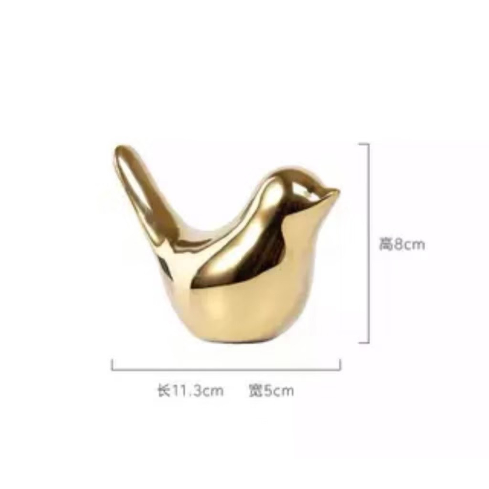 【生活市集】金色小鳥 桌面擺飾 小金鳥 玄關擺設佈置桌面擺件 北歐 居家佈置 拍照 佈置 居家設計禮物網紅-細節圖8
