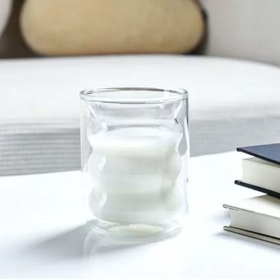 【生活市集】雙層隔熱玻璃杯 雙層玻璃杯 咖啡杯 蛋形雙層玻璃杯雙層杯蛋型杯保溫隔熱水杯茶杯高硼矽耐熱杯-細節圖9