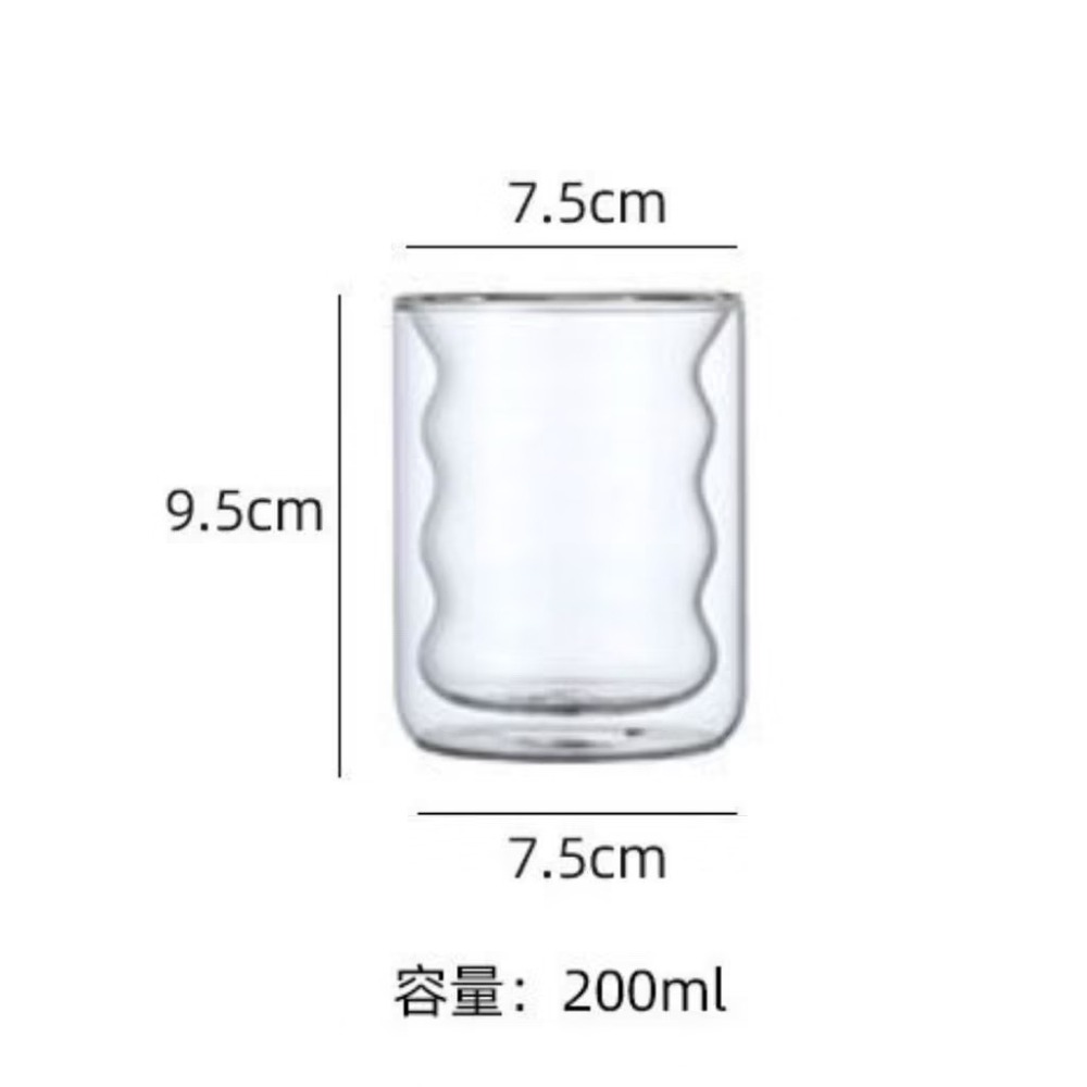 200ml【雙層隔熱杯 透明】