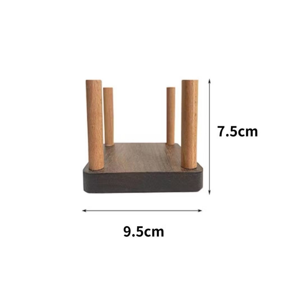 胡桃木｜杯墊收納底座