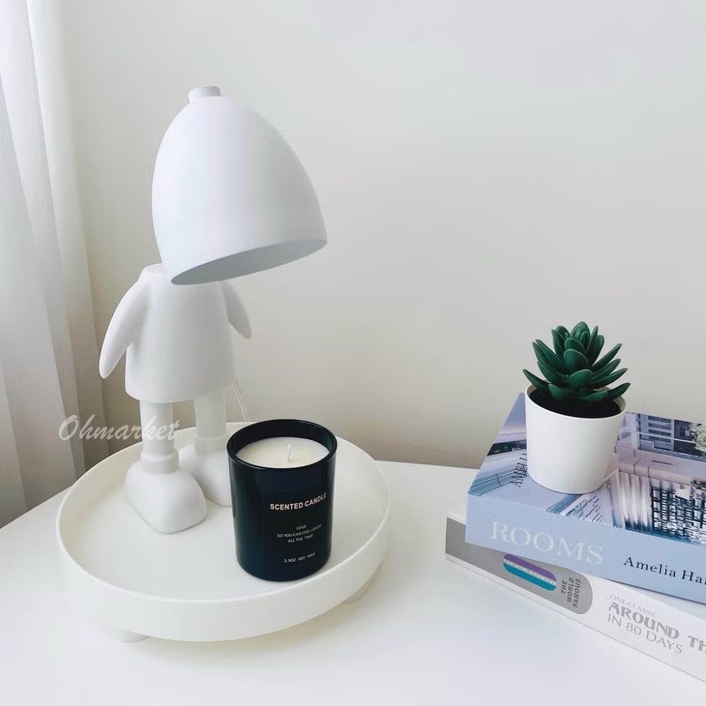 【生活市集】✨贈蠟燭 機器人融蠟燈 蠟燭燈 蠟燭暖燈 香氛蠟燭燈 融燭燈 熔蠟燈 公仔暖燭燈交換禮物聖誕-規格圖11