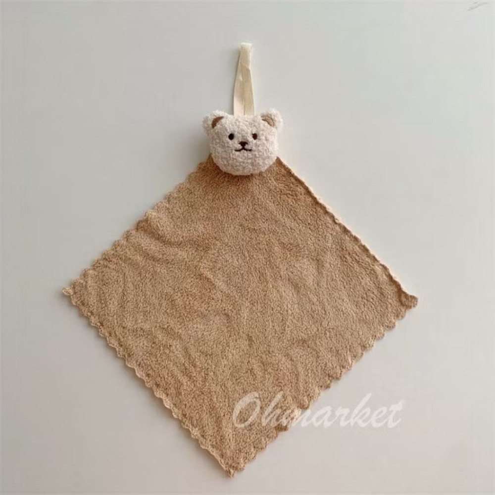 【生活市集】 蝴蝶結擦手巾 蝴蝶結可掛式擦手巾 擦手巾 小方巾 毛巾 珊瑚絨 吸水擦手巾 擦手布-細節圖10