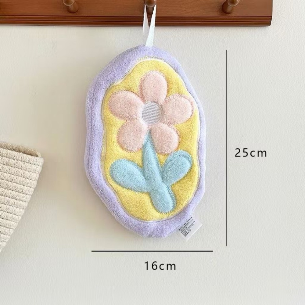 【生活市集】 蝴蝶結擦手巾 蝴蝶結可掛式擦手巾 擦手巾 小方巾 毛巾 珊瑚絨 吸水擦手巾 擦手布-規格圖11