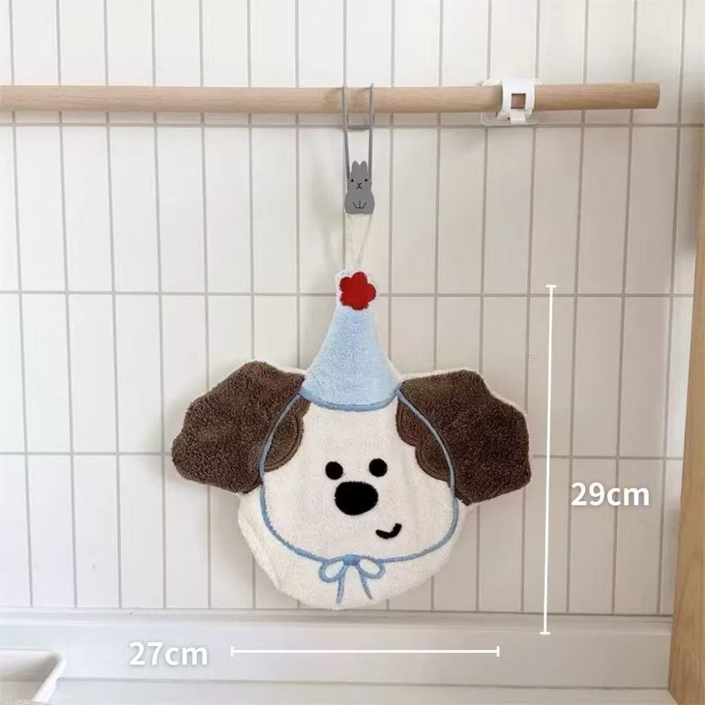 【生活市集】 蝴蝶結擦手巾 蝴蝶結可掛式擦手巾 擦手巾 小方巾 毛巾 珊瑚絨 吸水擦手巾 擦手布-規格圖11