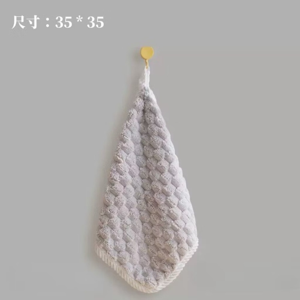 【生活市集】 蝴蝶結擦手巾 蝴蝶結可掛式擦手巾 擦手巾 小方巾 毛巾 珊瑚絨 吸水擦手巾 擦手布-規格圖11