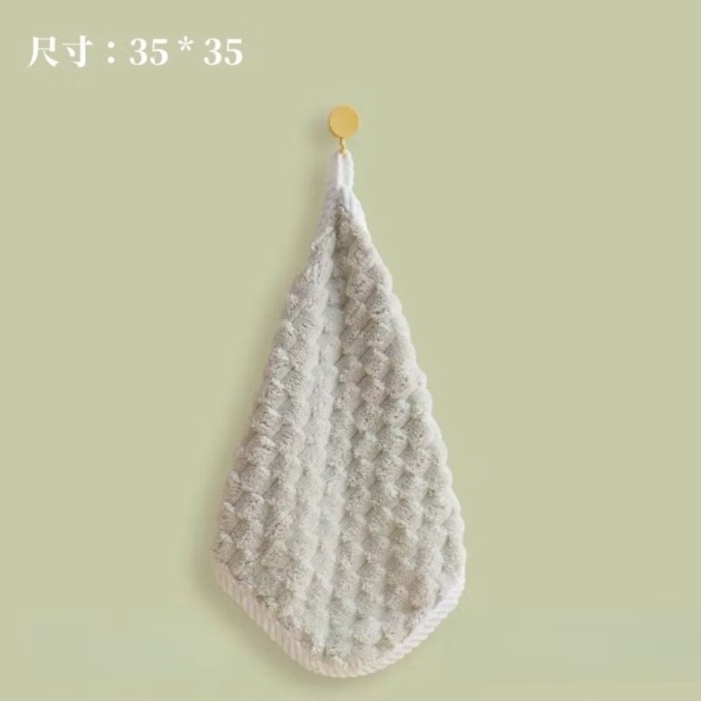 【生活市集】 蝴蝶結擦手巾 蝴蝶結可掛式擦手巾 擦手巾 小方巾 毛巾 珊瑚絨 吸水擦手巾 擦手布-規格圖11