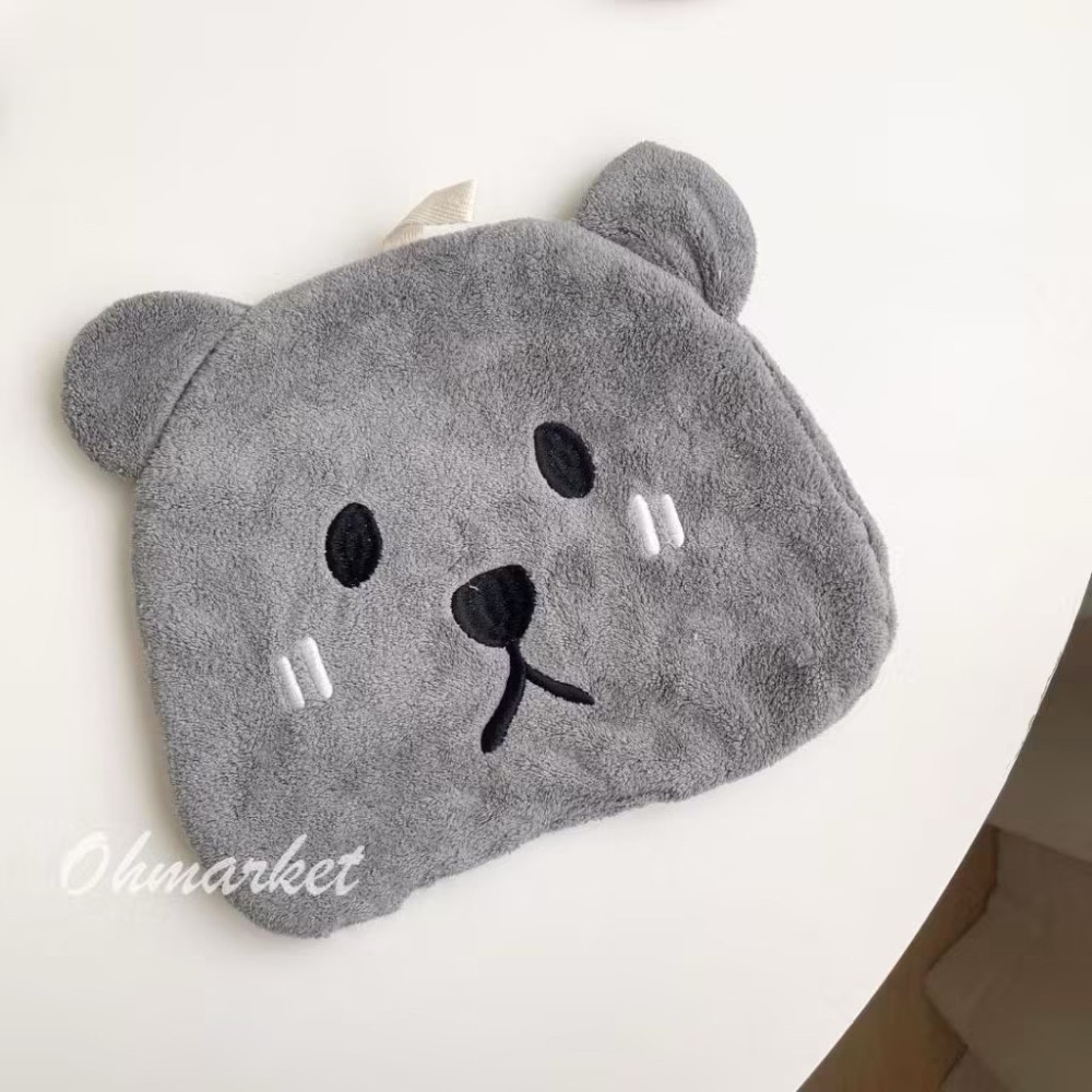 灰色小熊【可掛式擦手巾】