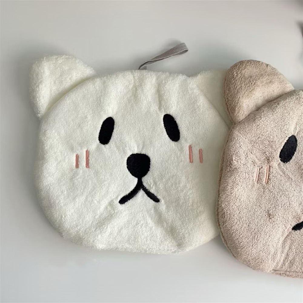 白色小熊【可掛式擦手巾】