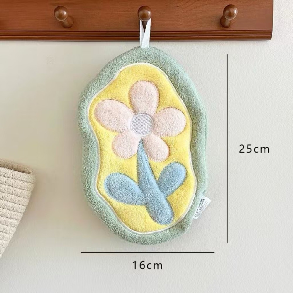 【生活市集】 蝴蝶結擦手巾 蝴蝶結可掛式擦手巾 擦手巾 小方巾 毛巾 珊瑚絨 吸水擦手巾 擦手布-規格圖11