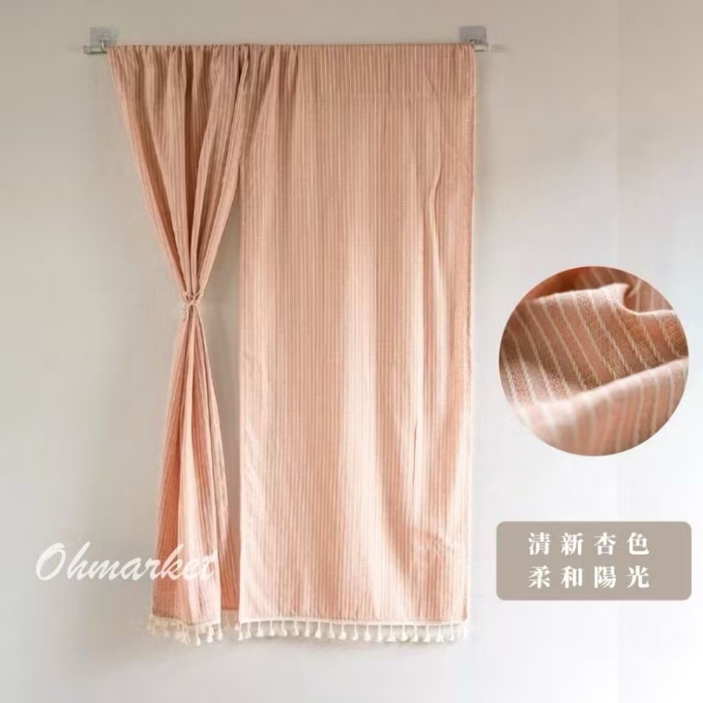 【生活市集】🔥贈門桿 日系棉麻門簾 雙開門簾 居家門簾 長門簾 廚房門簾 風水門簾 門廉 窗簾 廁所門簾浴室門-規格圖11