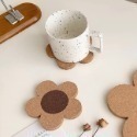 【生活市集】 花朵造型杯墊 隔熱墊 軟木可清洗可掛式可洗餐杯墊杯墊隔熱墊居家裝飾北歐居家餐廚餐墊-規格圖8