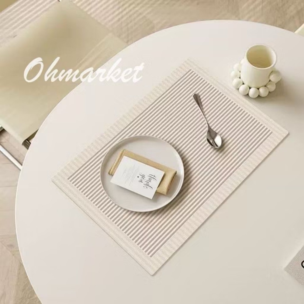 【生活市集】 奶茶色系 隔熱餐墊 防水餐墊 隔熱PU皮革易清洗皮革餐墊隔熱墊家用西餐餐盤墊北歐餐墊茶杯碗盤墊-規格圖9