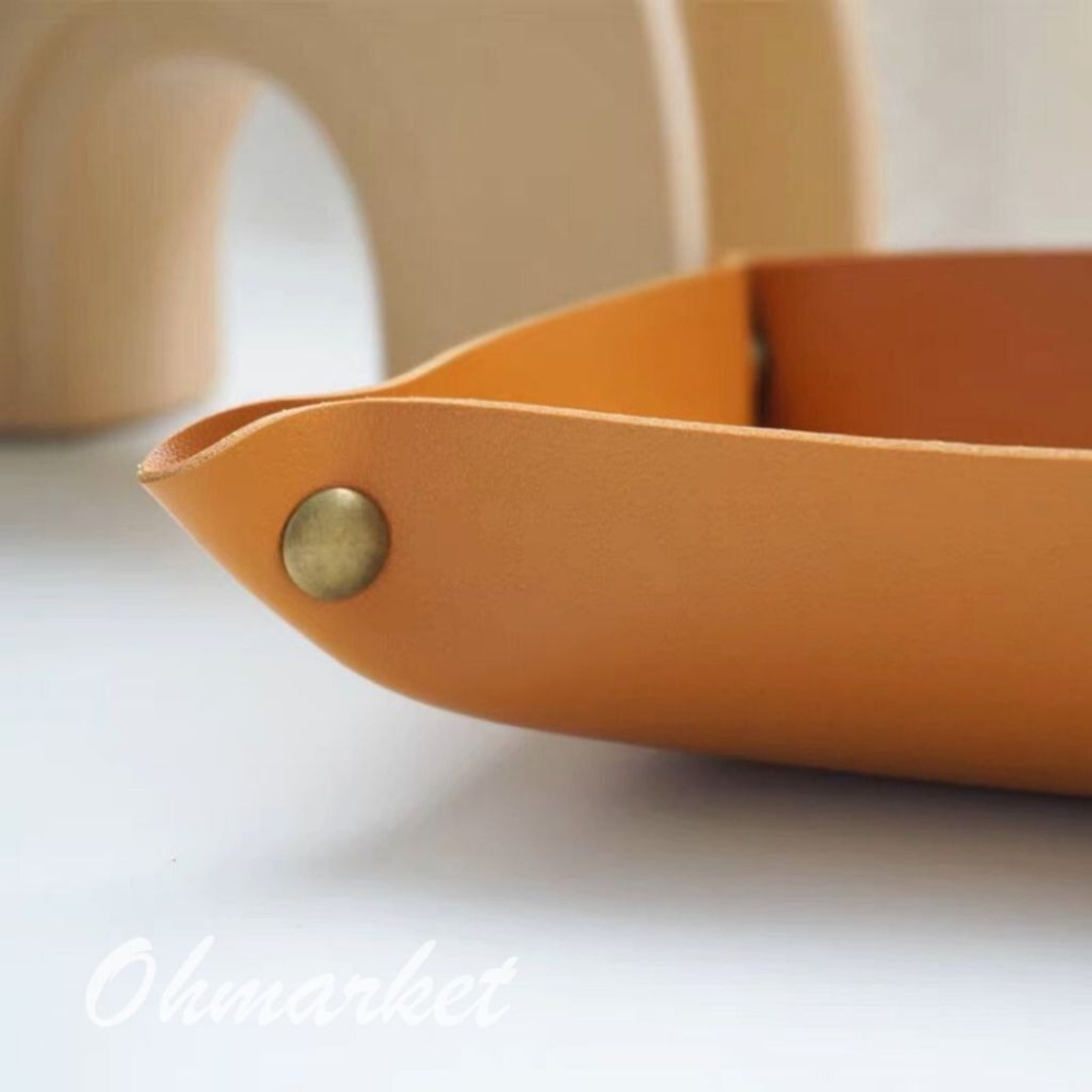 【生活市集】 北歐玄關收納盤 桌面收納 鑰匙收納 收納盒 雜物收納化妝品收納耳夾耳環收納盒玄關鑰匙收納鑰-細節圖4