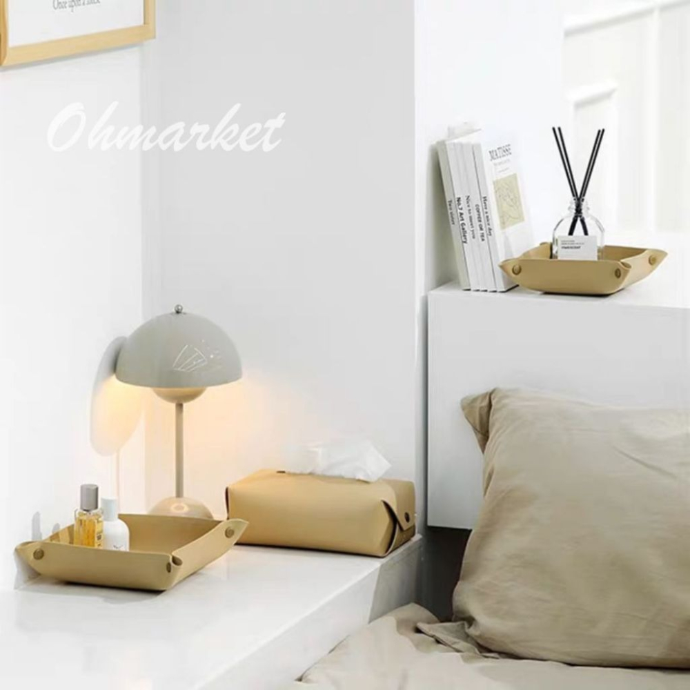 【生活市集】 北歐玄關收納盤 桌面收納 鑰匙收納 收納盒 雜物收納化妝品收納耳夾耳環收納盒玄關鑰匙收納鑰-細節圖5