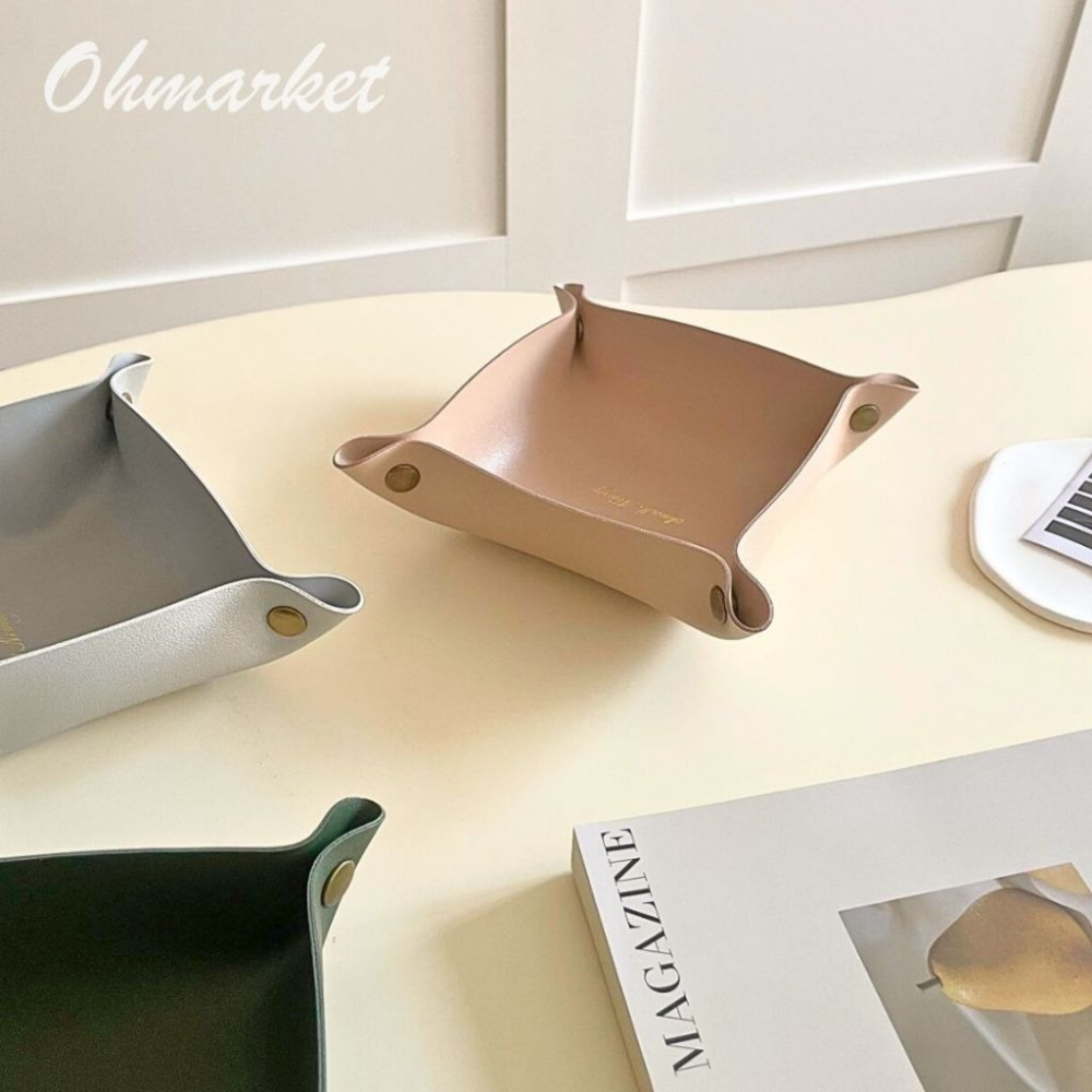 【生活市集】 北歐玄關收納盤 桌面收納 鑰匙收納 收納盒 雜物收納化妝品收納耳夾耳環收納盒玄關鑰匙收納鑰-細節圖8