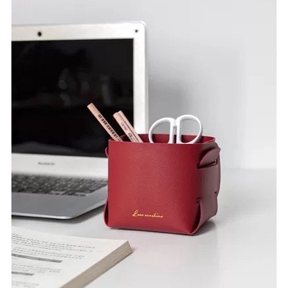 【生活市集】 北歐皮革收納盒 桌面收納 鑰匙收納 收納盒 雜物收納 化妝品收納耳夾耳環收納盒玄關鑰匙收納-細節圖8