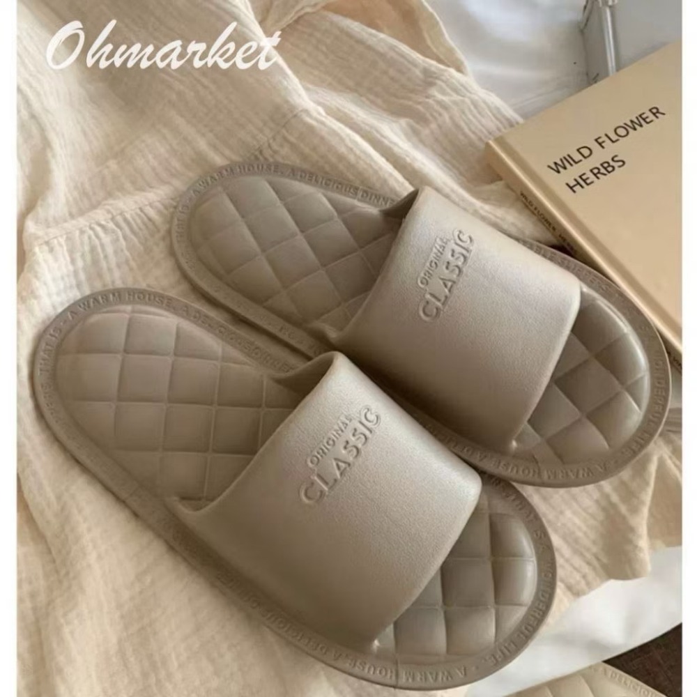 42-43 沙漠棕【韓系居家防水拖鞋】