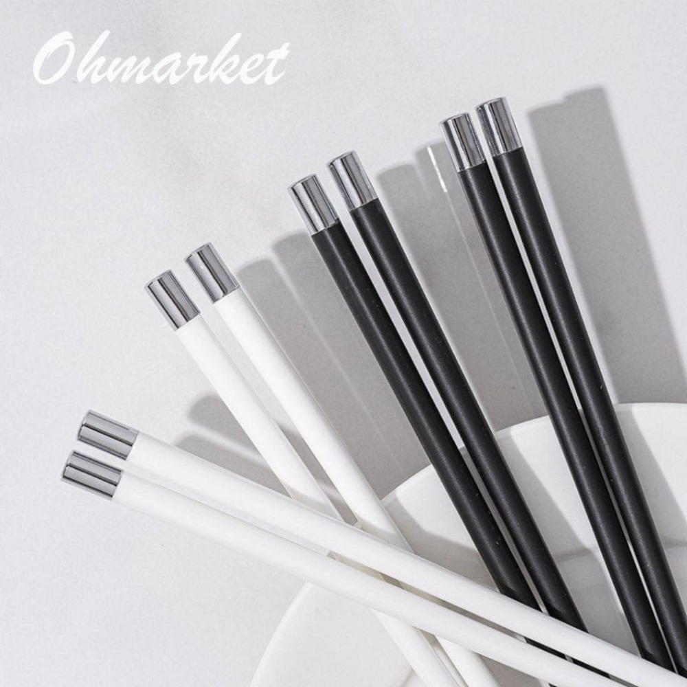 【生活市集】 北歐風黑白素色筷子 陶瓷筷子餐具 湯匙湯勺 便攜餐具西餐餐具西餐具 餐筷 餐具 餐桌民宿咖啡廳餐-細節圖5