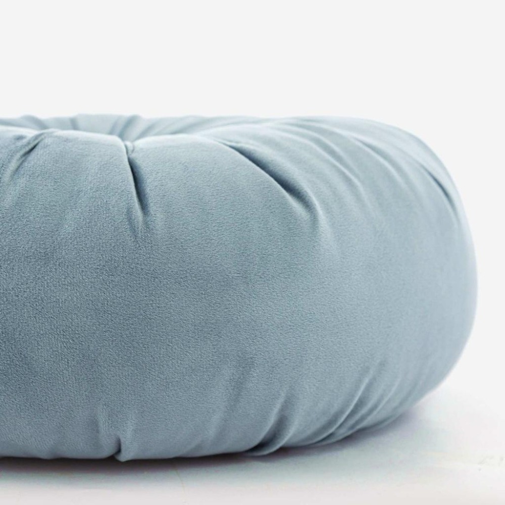 【生活市集】 加厚600g莫蘭迪素色蒲團坐墊 圓形純色坐墊 椅墊 布藝加厚坐墊 靠墊 椅墊輕奢榻榻米坐墊-細節圖8