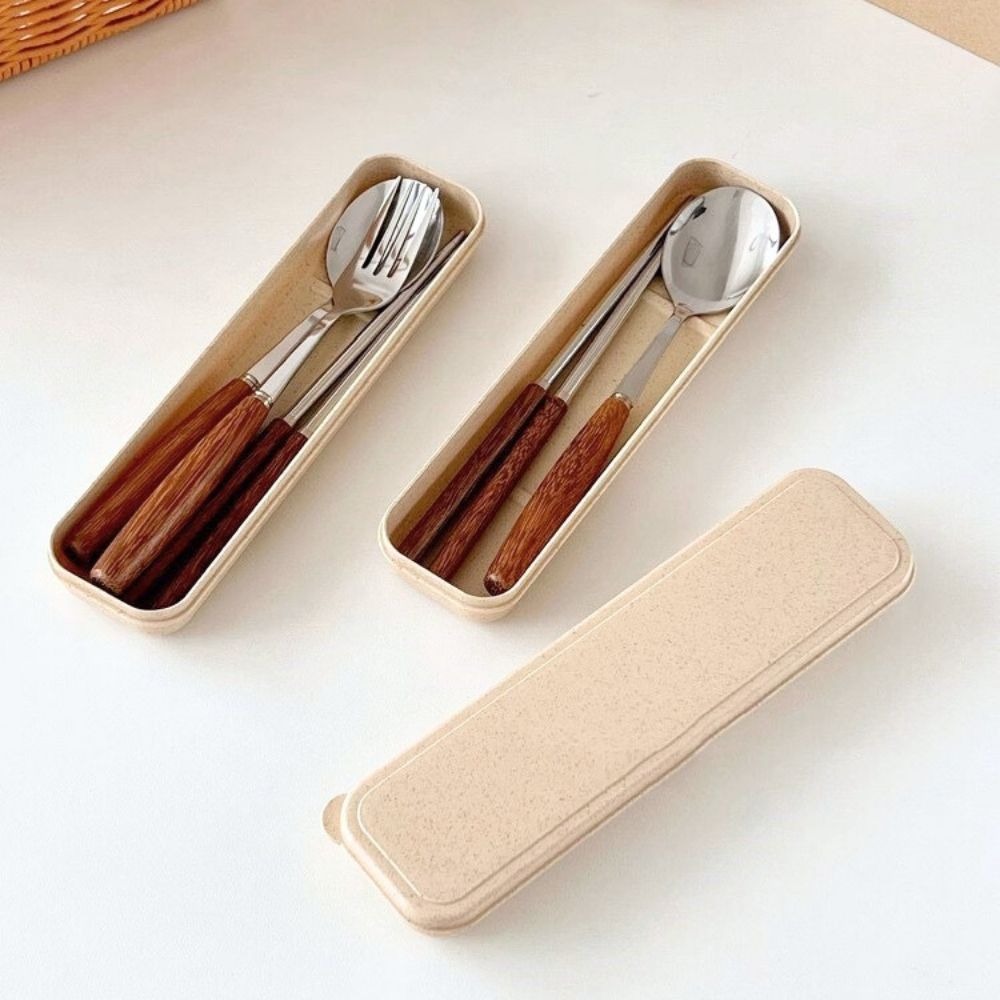 【生活市集】 韓系不銹鋼西餐餐具 不鏽鋼餐具 木柄餐具 木柄西餐叉 不銹鋼勺 西餐勺燭光晚餐餐具筷子湯匙牛排刀-細節圖6