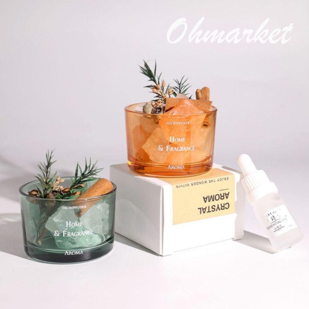 【生活市集】台灣現貨 水晶石無火香薰 水晶擴香石 擴香石禮盒 水晶擴香 擴香水晶 水晶香氛 擴香燈 五行水晶情人節禮物-細節圖3