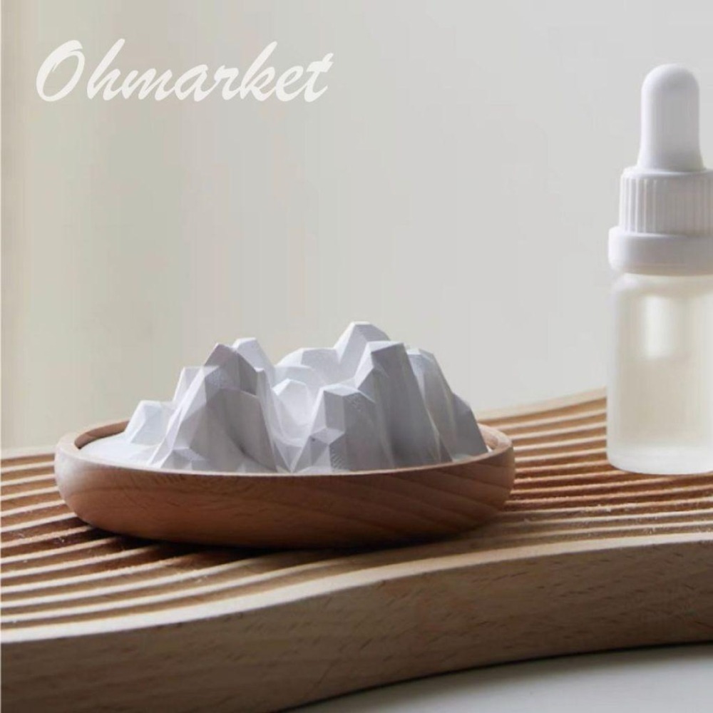 【生活市集】 硅藻土香氛擴香石 無火擴香石 山脈擴香石 汽車擴香石擴香水晶擴香石 擴香 辦公室擺設交換禮物-細節圖3