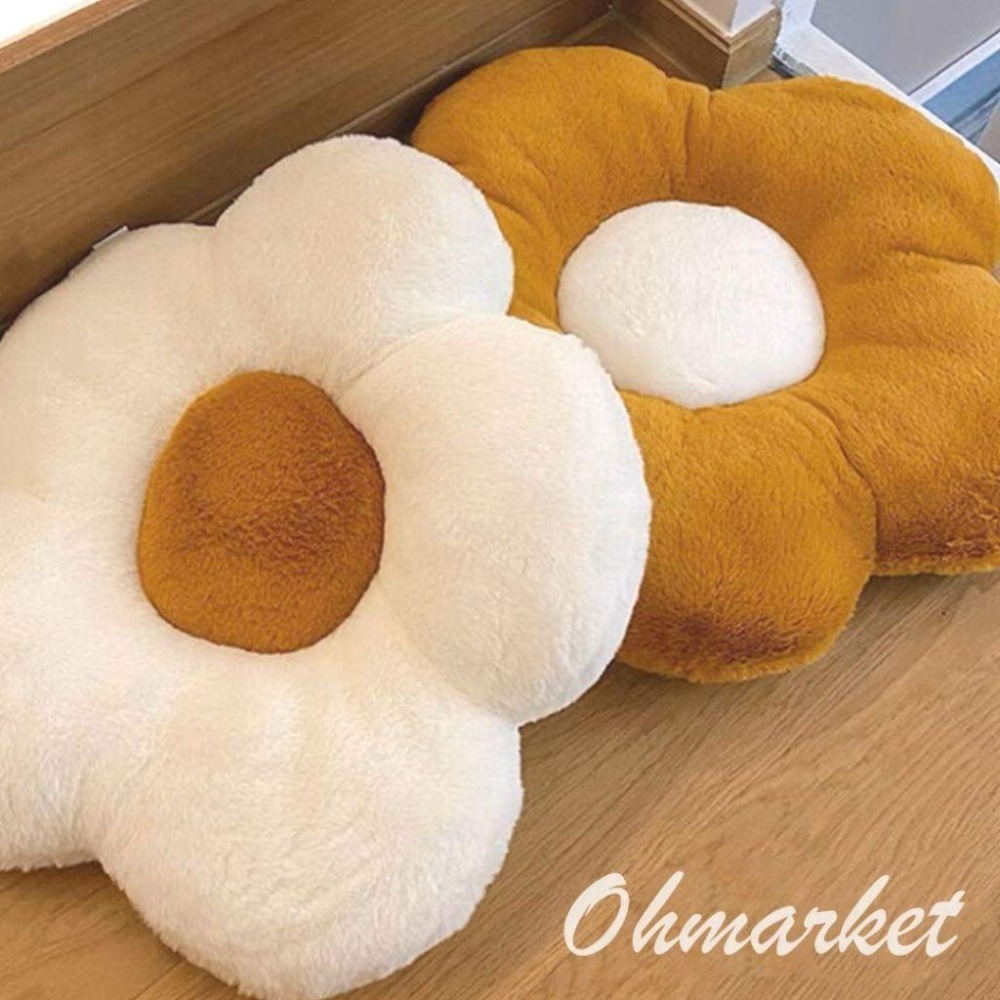 【生活市集】 小清新小花造型抱枕 可拆洗抱枕 抱枕套 坐墊沙發抱枕造型抱枕北歐抱枕兩用沙發靠墊枕頭套-細節圖8