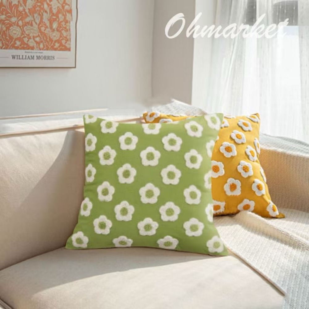 【生活市集】 小清新小花造型抱枕 可拆洗抱枕 抱枕套 坐墊沙發抱枕造型抱枕北歐抱枕兩用沙發靠墊枕頭套-規格圖9