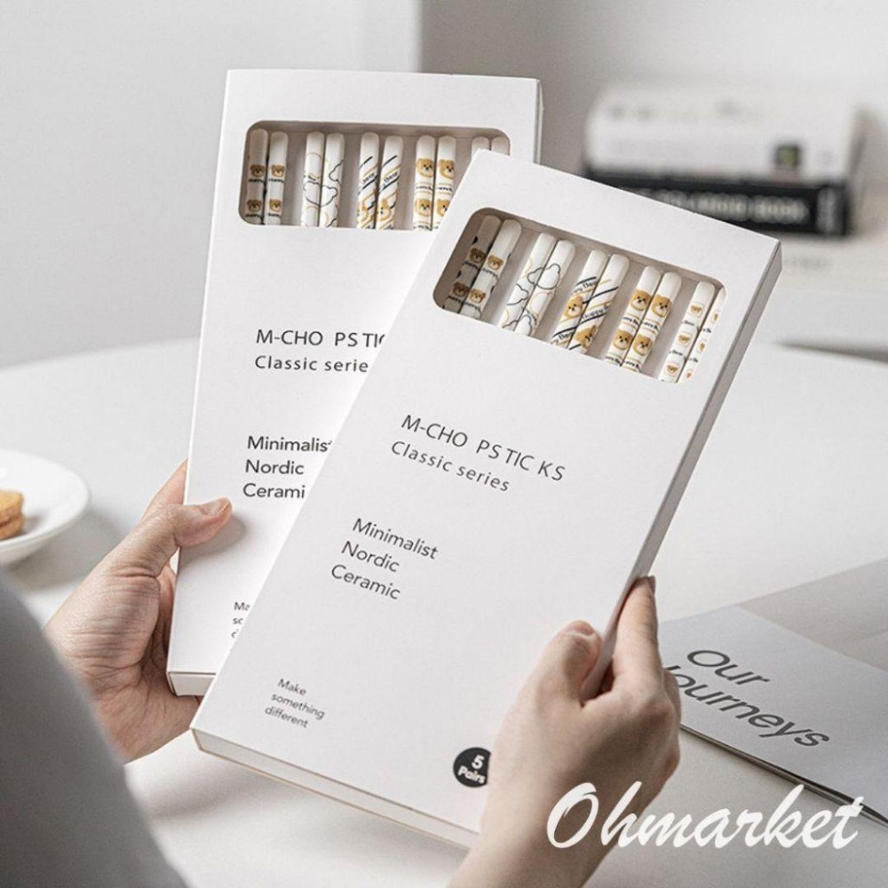 【生活市集】 北歐風陶瓷筷子 筷子餐具 湯匙湯勺 便攜餐具 西餐餐具 西餐具 餐筷 餐具 餐桌民宿咖啡廳餐具-細節圖2