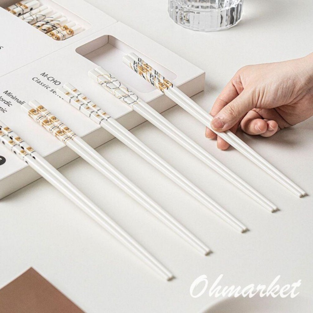 【生活市集】 北歐風陶瓷筷子 筷子餐具 湯匙湯勺 便攜餐具 西餐餐具 西餐具 餐筷 餐具 餐桌民宿咖啡廳餐具-細節圖4