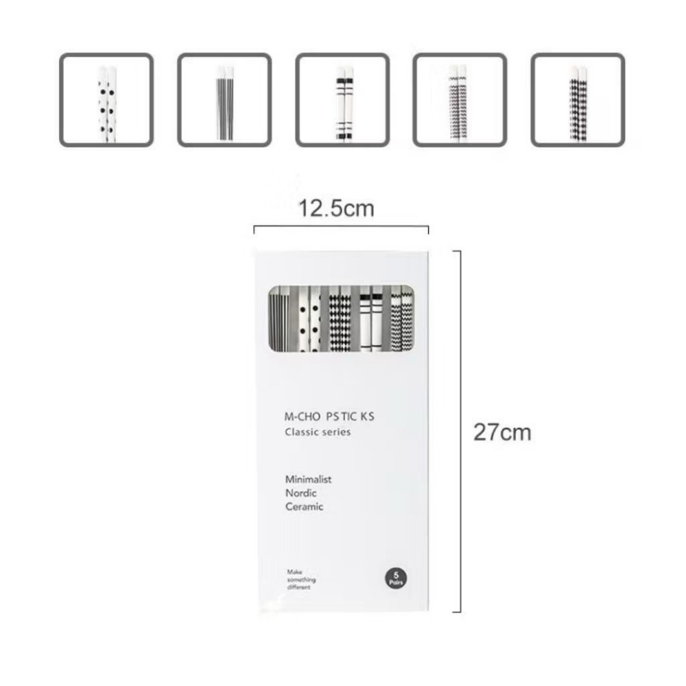 赫本風餐具【 筷子5入 】