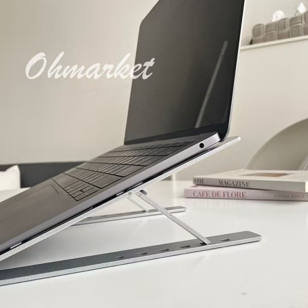 【生活市集】加大18寸筆電金屬支架 鋁合金筆電支架 摺疊筆電架 電腦架 筆電散熱架 筆電散熱 折疊筆電-細節圖3