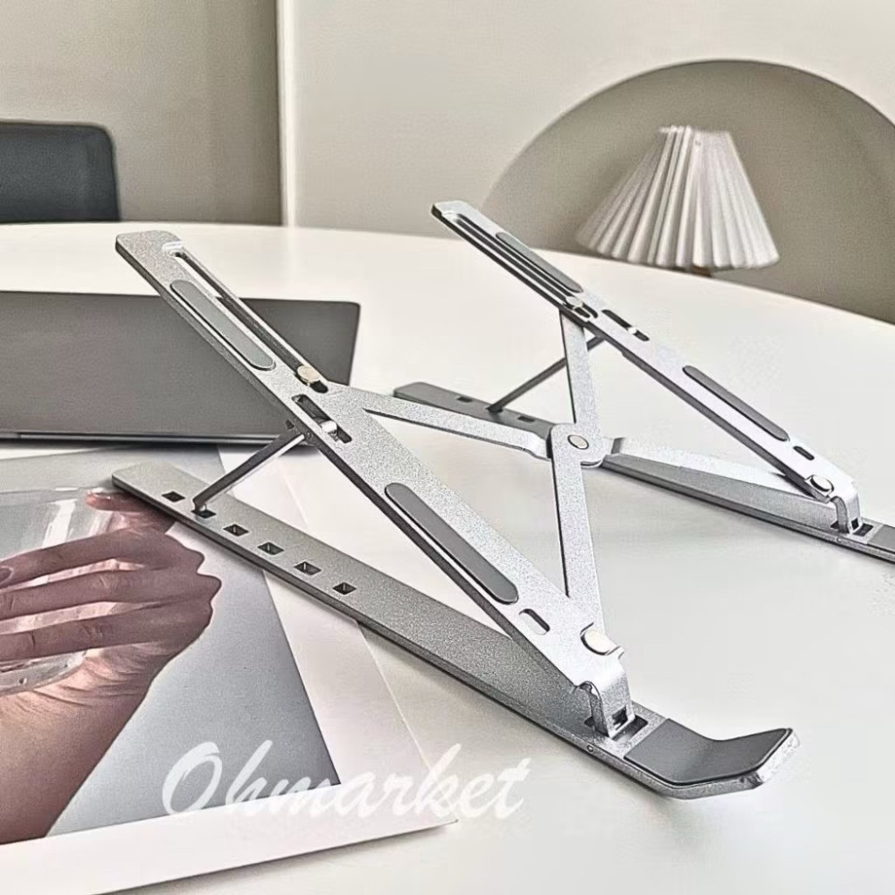 【生活市集】加大18寸筆電金屬支架 鋁合金筆電支架 摺疊筆電架 電腦架 筆電散熱架 筆電散熱 折疊筆電-細節圖4