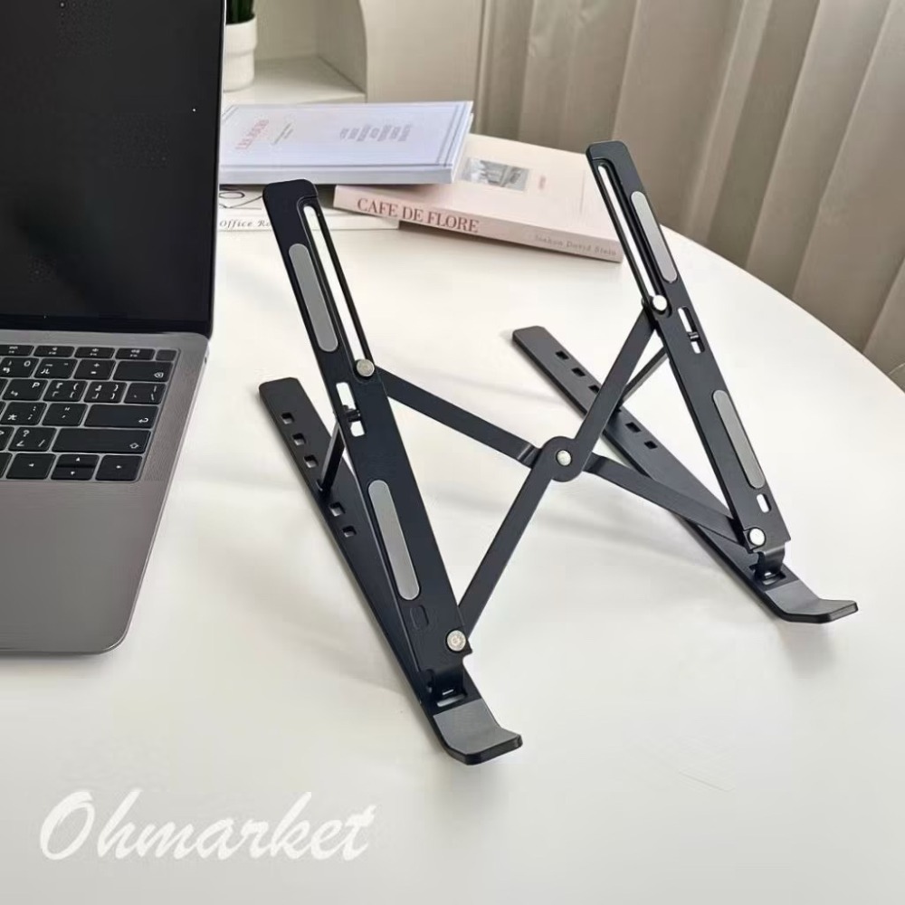 霧黑｜鋁合金款【筆電散熱架】