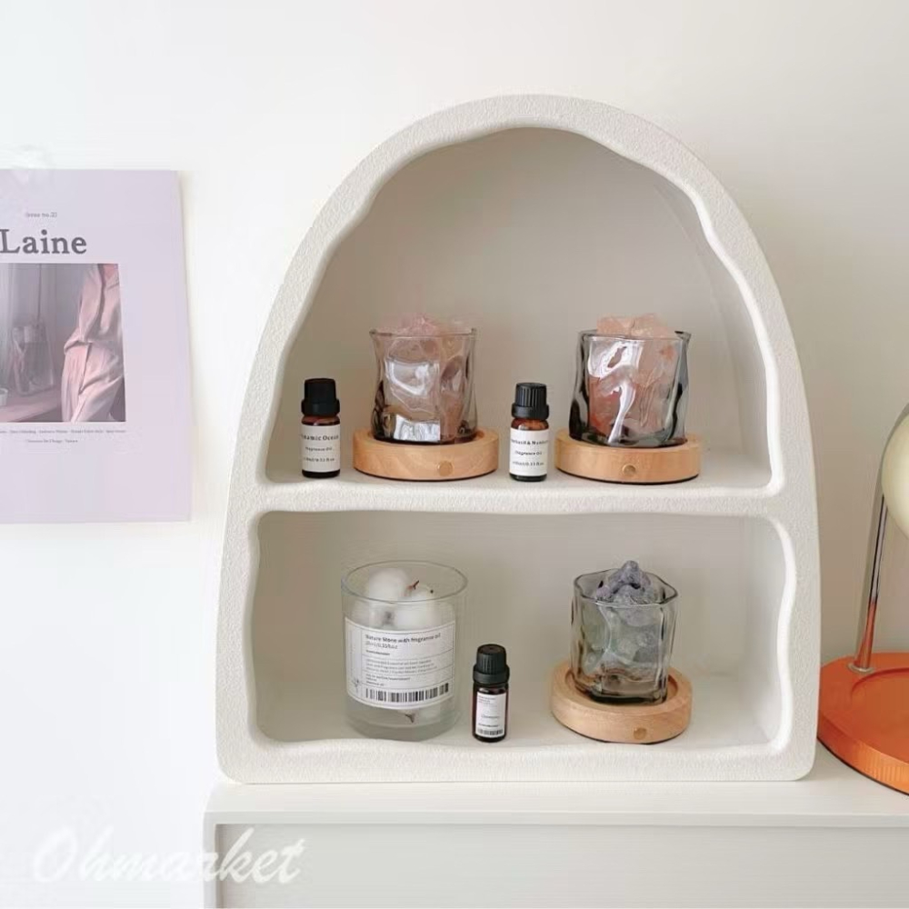 【生活市集】 充電燈座 香薰精油擴香石 無火香氛晶石  無火香薰擴香水晶石 夜光水晶精油擴香石-細節圖3