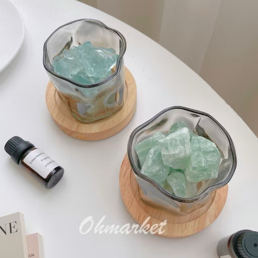 【生活市集】 充電燈座 香薰精油擴香石 無火香氛晶石  無火香薰擴香水晶石 夜光水晶精油擴香石-細節圖5