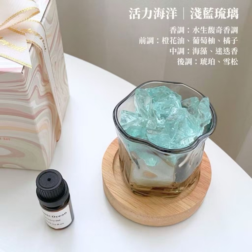 【生活市集】 充電燈座 香薰精油擴香石 無火香氛晶石  無火香薰擴香水晶石 夜光水晶精油擴香石-規格圖11