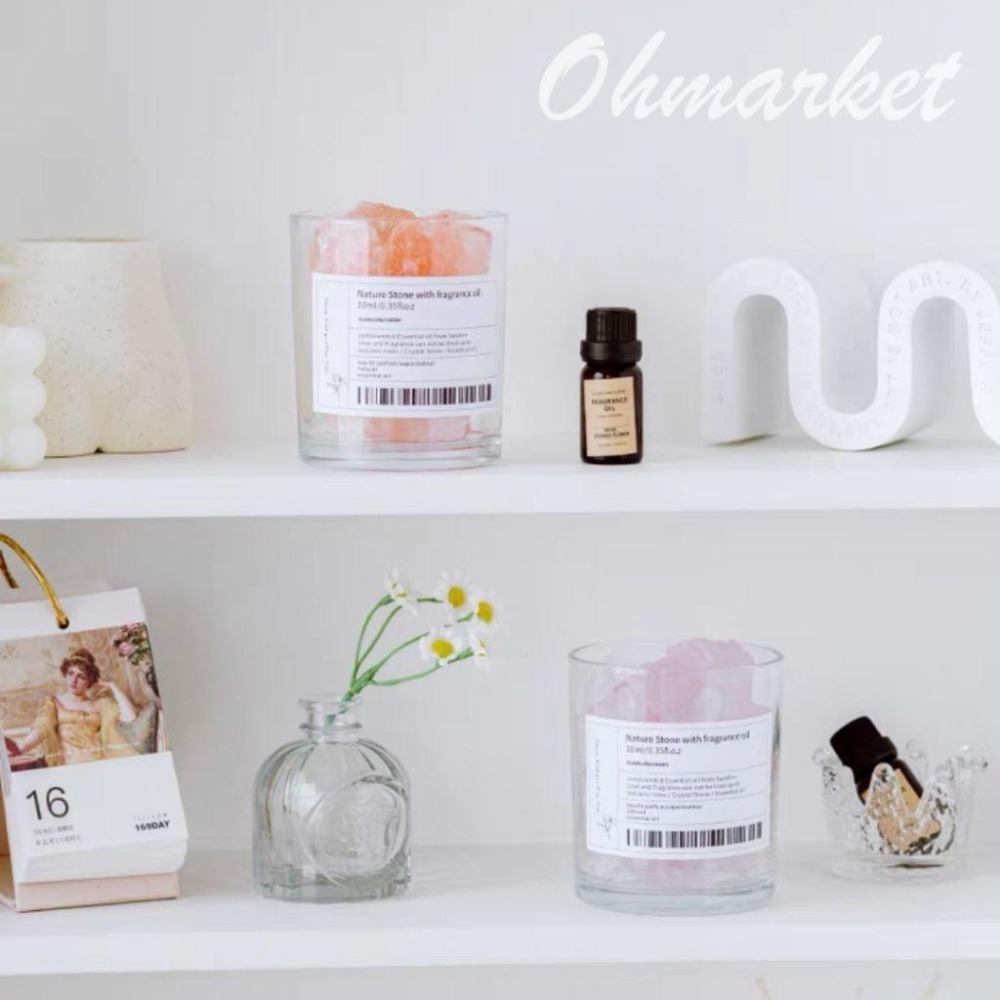 【生活市集】台灣現貨 無火水晶石香薰 水晶擴香石 擴香石禮盒 水晶擴香 擴香水晶 水晶香氛 擴香燈五行水晶情人節禮物-細節圖3