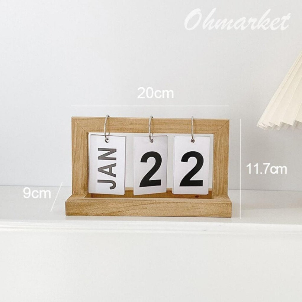 【生活市集】 原木翻頁桌曆 檯曆 翻頁日曆 檯曆 日曆 萬年曆 桌曆 月曆 桌面日曆-細節圖8