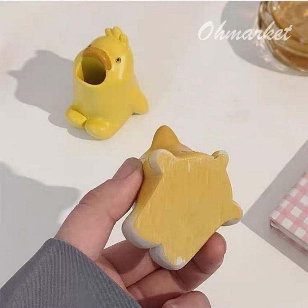 【生活市集】台灣現貨 可愛動物牙刷架 動物牙刷架 衛生間 浴室 牙刷架 置物架 筆插 柯基 鯊魚 小鴨 河馬-細節圖8