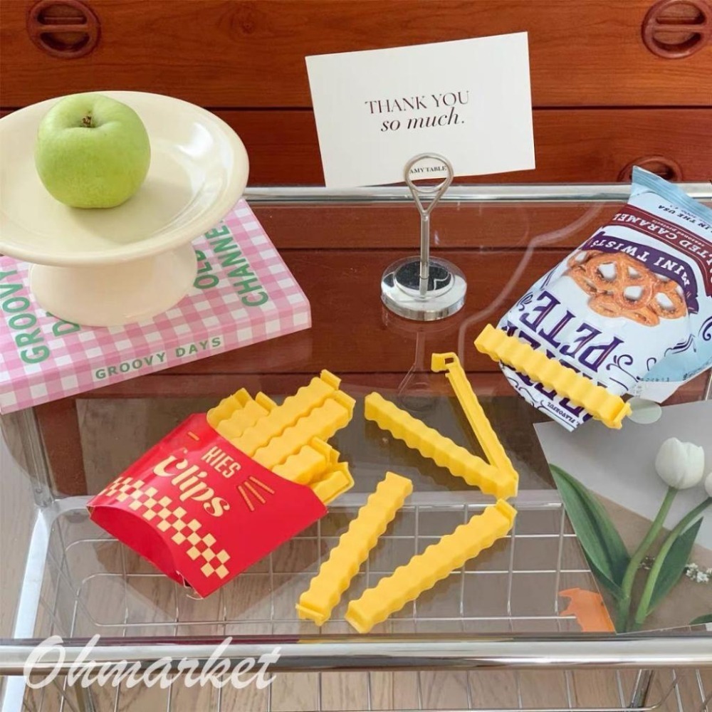 【生活市集】 薯條封口夾 薯條盒封口夾 造型封口夾 廚房收納 薯條密封夾 零食收納 密封夾 收納 封口 設計-細節圖3