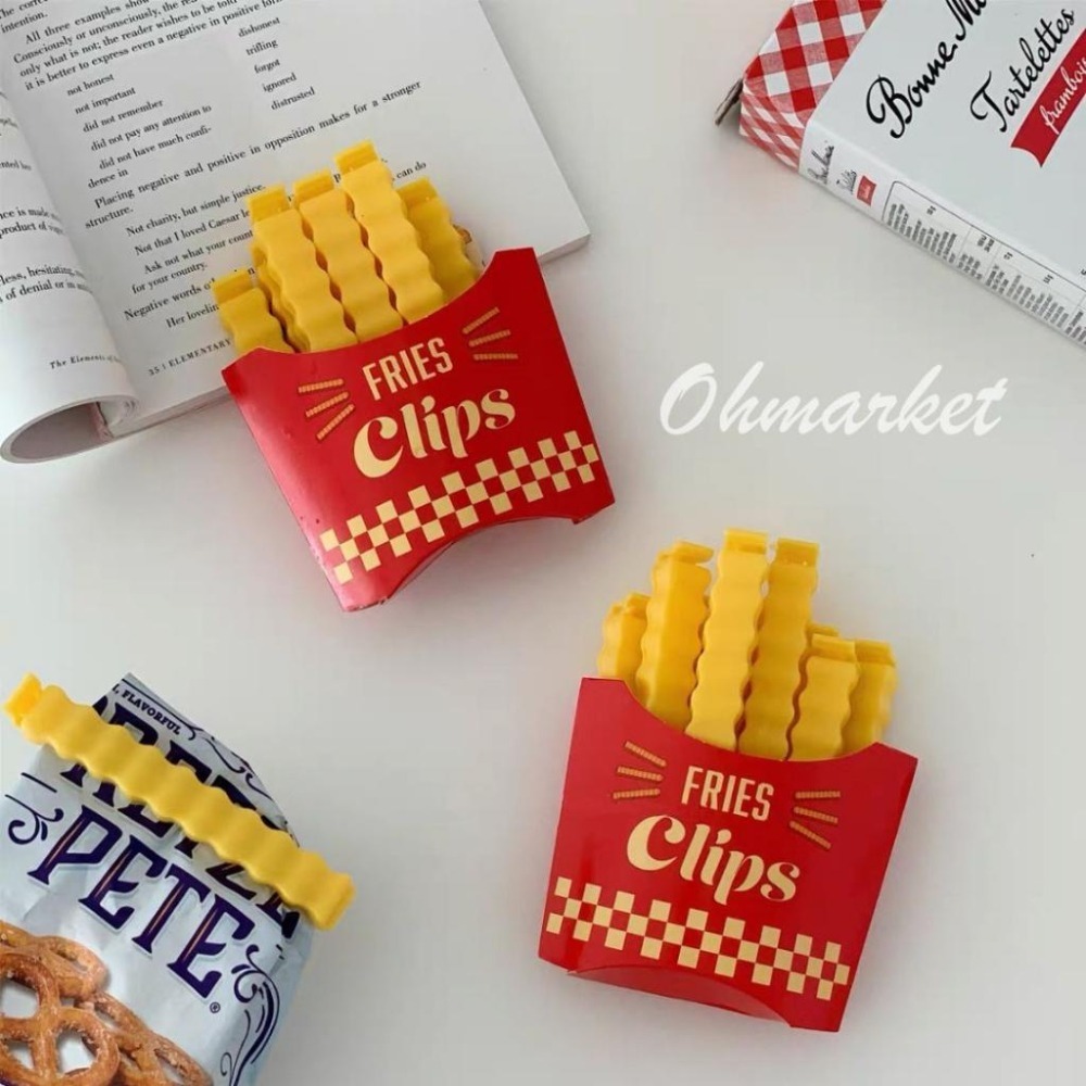 【生活市集】 薯條封口夾 薯條盒封口夾 造型封口夾 廚房收納 薯條密封夾 零食收納 密封夾 收納 封口 設計-細節圖4