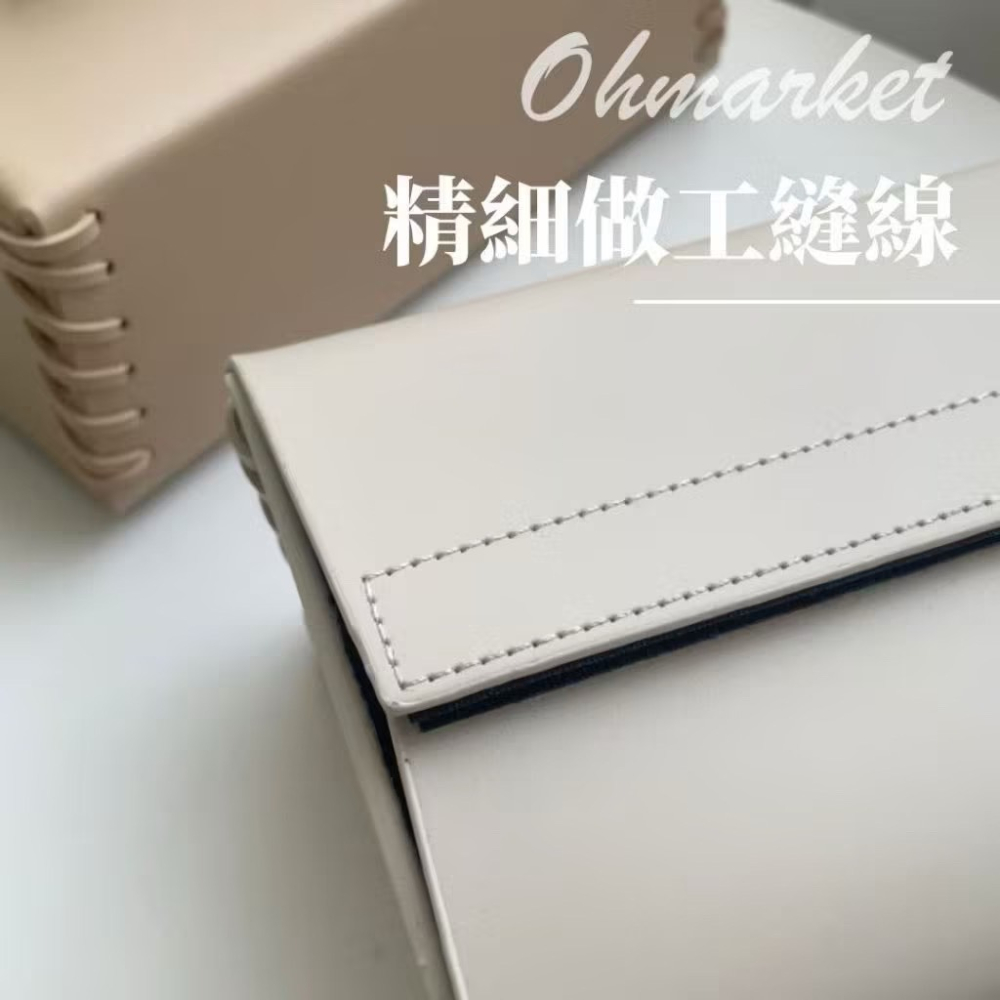 【生活市集】北歐皮質編織面紙套 衛生紙盒衛生紙套抽紙套 面紙收納民宿編織抽紙收納袋衛生紙收納紙巾盒-細節圖8