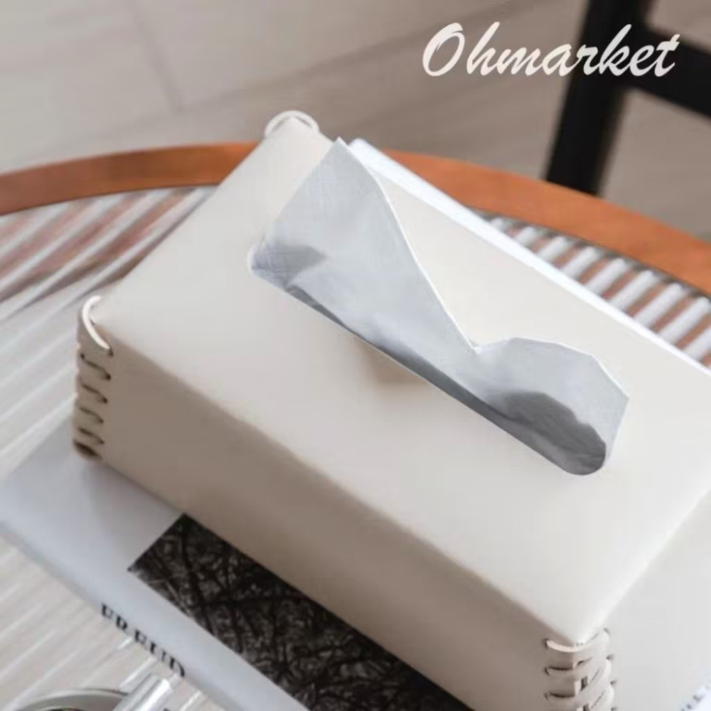 【生活市集】北歐皮質編織面紙套 衛生紙盒衛生紙套抽紙套 面紙收納民宿編織抽紙收納袋衛生紙收納紙巾盒-細節圖10