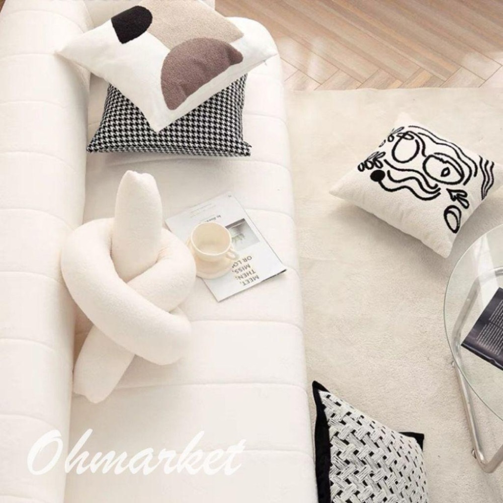 【生活市集】 北歐印象沙發抱枕 可拆洗抱枕 抱枕套 坐墊沙發抱枕造型抱枕北歐抱枕兩用沙發靠墊枕頭套-細節圖2