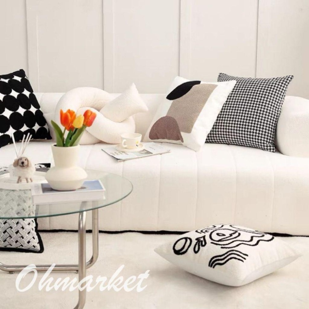【生活市集】 北歐印象沙發抱枕 可拆洗抱枕 抱枕套 坐墊沙發抱枕造型抱枕北歐抱枕兩用沙發靠墊枕頭套-細節圖3