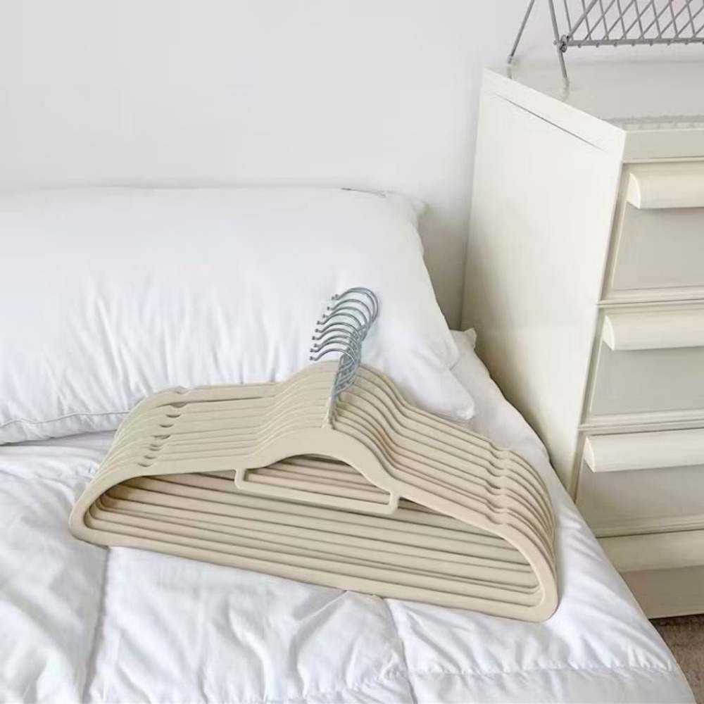 【生活市集】 防滑植絨衣架 衣架 防滑衣架 止滑衣架 無痕衣架 曬衣架 衣架子 陽台衣架 晾衣架 衣櫥 衣櫃 收-規格圖9