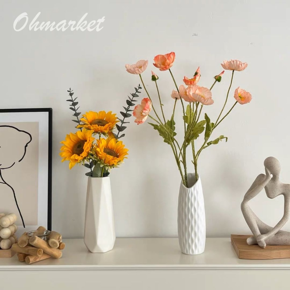 【生活市集】 簡約造型花瓶 花瓶花插 玻璃花瓶 透明花瓶 插花瓶 玻璃擺件 桌面裝飾 乾燥花花瓶-細節圖7